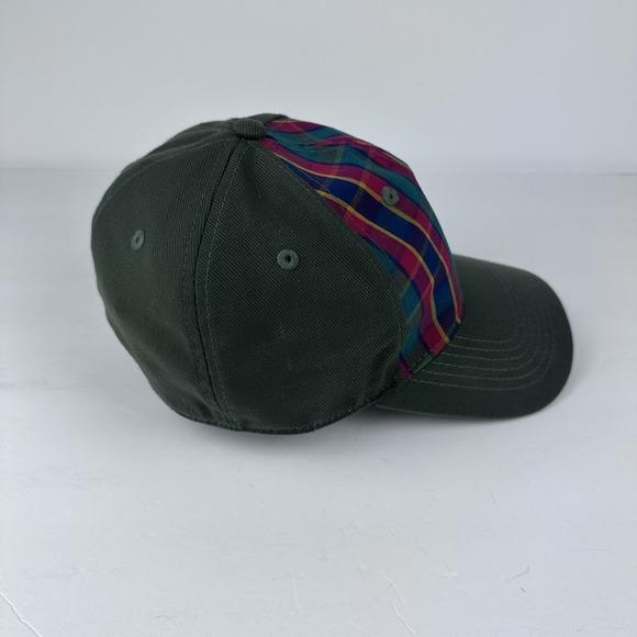 Webelos Hat Cap Fitted M/L Green Red Plaid Crest Mens Outdoor Boy Scouts - Picture 4 of 8